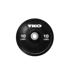 TKO BLACK COMPETITION RUBBER BUMPER PLATES