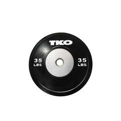 TKO BLACK COMPETITION RUBBER BUMPER PLATES