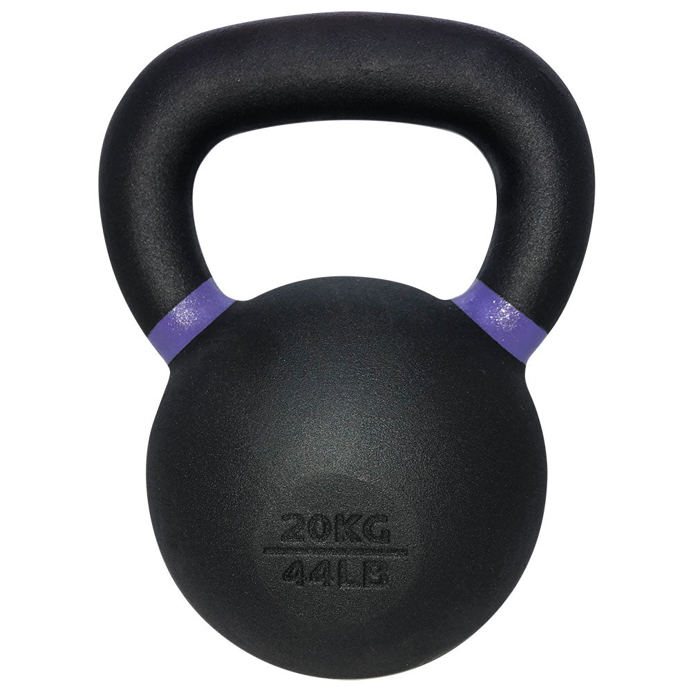 TKO 10 lb Kettlebell Weight Gym Workout Cement Filled Black
